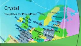  Presentation with pacific - Slides with map background and a cyan colored foreground