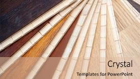  Presentation with wood scraps - PPT theme enhanced with maple companies - wood samples nice color background and a lemonade colored foreground