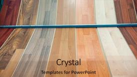  Presentation with wood - Colorful theme enhanced with maple companies - wood samples nice color backdrop and a coral colored foreground