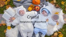  Presentation with twins kids boys newborn - Presentation having maple drinks - cute little twins relaxing background and a light blue colored foreground