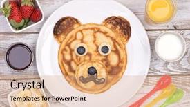  Presentation with maple - Presentation with maple drinks - cute pancake in shape background and a coral colored foreground