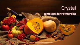  Presentation with thanksgiving - Amazing slides having maple drinks - thanksgiving day autumnal still life backdrop and a wine colored foreground