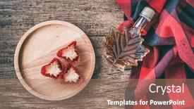  Presentation with sweet candy - Colorful slides enhanced with maple-syrup-bottle-from-quebec backdrop and a coral colored foreground