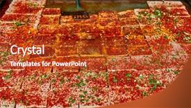  Presentation with china food - Slides with mapo doufu tofu traditional spicy food sichuan cuisine china background and a crimson colored foreground
