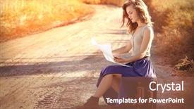  Presentation with faces on a map - Slide set featuring maps roads compass - beautiful young girl with map background and a  colored foreground