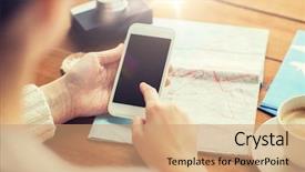  Presentation with compass map - Presentation theme having maps roads compass - vacation tourism travel technology background and a  colored foreground
