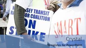  Presentation with labor strike - PPT layouts featuring mar-5-2016-woodbridge-nj background and a teal colored foreground