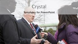  Presentation with news reporter - Theme enhanced with mar-5-2016-woodbridge-nj background and a white colored foreground