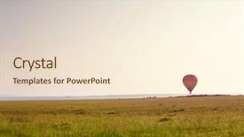  Presentation with balloon - Slide deck featuring mara with a air balloon background and a lemonade colored foreground