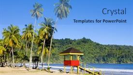  Presentation with trinidad and tobago - Presentation design enhanced with bay trinidad trinidad and tobago background and a light blue colored foreground