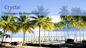  Presentation with trinidad and tobago - PPT layouts with maracas bay trinidad background and a light blue colored foreground
