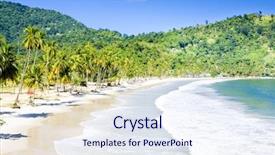  Presentation with trinidad and tobago - Amazing presentation theme having maracas bay trinidad backdrop and a sky blue colored foreground