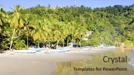  Presentation with trinidad and tobago - Colorful slide deck enhanced with maracas bay trinidad backdrop and a coral colored foreground