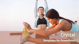  Presentation with sports table tennis two ping - PPT theme having maraton - image of amazing young two background and a coral colored foreground