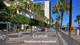  Presentation with venus - Cool new theme with marbella-spain-march-13-seafront backdrop and a gray colored foreground