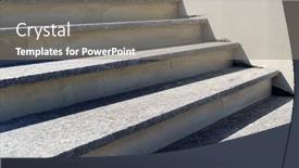  Presentation with concrete construction - Colorful slide set enhanced with marble-and-concrete-stairs-under backdrop and a gray colored foreground