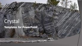  Presentation with marble - Beautiful PPT theme featuring marble-blocks-in-the-ruskeala backdrop and a dark gray colored foreground