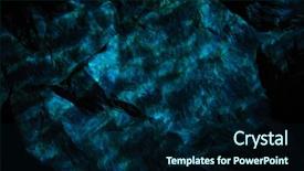  Presentation with cave - PPT layouts with light from water on stone background and a navy blue colored foreground