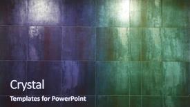  Presentation with spotlight - PPT layouts with block red black - modern old looking stone tiles background and a tawny brown colored foreground