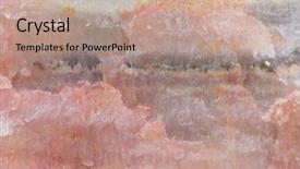  Presentation with granite - Colorful PPT layouts enhanced with marble granite - chalcedony stone texture high magnification backdrop and a coral colored foreground