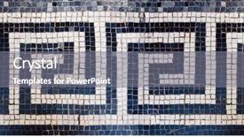  Presentation with green marble - Slide deck featuring marble mosaic pattern in green background and a gray colored foreground