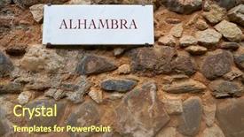  Presentation with marble - Slide set featuring marble sign digital improved letters background and a tawny brown colored foreground