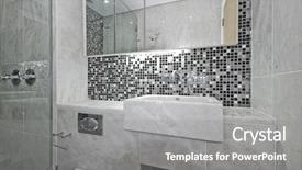  Presentation with bathroom - Beautiful presentation theme featuring marble sink and mosaic tiles backdrop and a gray colored foreground