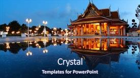  Presentation with bangkok - PPT layouts enhanced with marble temple wat benchamabophit dusitvanaram background and a navy blue colored foreground