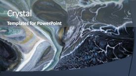  Presentation with marble - Theme with scratch cards - marble texture acrylic colors blots background and a gray colored foreground