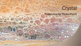  Presentation with marble - Amazing slide set having marble texture acrylic colors blots backdrop and a coral colored foreground