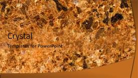  Presentation with blue marble - PPT theme with marble texture background and a gold colored foreground