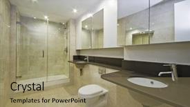  Presentation with bathroom - Amazing slides having marble with two hand wash backdrop and a coral colored foreground