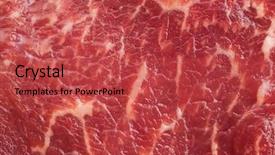  Presentation with raw meat - Amazing presentation design having marbled meat texture backdrop and a red colored foreground
