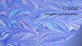  Presentation with artwork - Presentation theme featuring marbled paper artwork background background and a light blue colored foreground