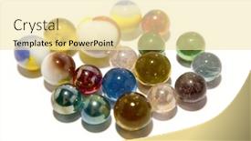  Presentation with marbles - Theme with marbles background and a blonde colored foreground