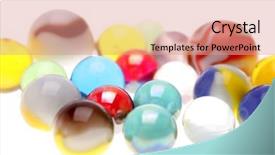  Presentation with marbles - Audience pleasing PPT layouts consisting of marbles backdrop and a coral colored foreground