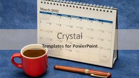  Presentation with 2021 - Theme enhanced with march-2021-spiral-desktop-calendar background and a lemonade colored foreground