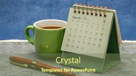  Presentation with abstract business - Amazing slide set having march-2021-spiral-desktop-calendar backdrop and a tawny brown colored foreground