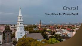  Presentation with charleston - Beautiful slide deck featuring march-31-2021-charleston-south backdrop and a light blue colored foreground