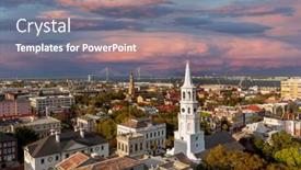  Presentation with charleston - PPT theme with march-31-2021-charleston-south background and a gray colored foreground