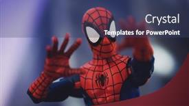  Presentation with spiderman - Beautiful slide deck featuring march-8-2021-marvel-comic backdrop and a ocean colored foreground