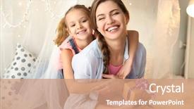  Presentation with bon voyage farewell greeting journey - Slide set featuring march birthday - cute little girl greeting her background and a coral colored foreground