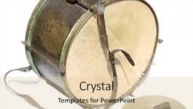  Presentation with marching band - Cool new presentation with marching band - big vintage orchestral drum backdrop and a lemonade colored foreground