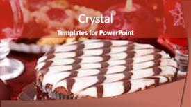  Presentation with cookies christmas - Amazing PPT layouts having marchpane cake with wine punch and cookies for christmas backdrop and a crimson colored foreground