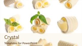  Presentation with margarine - Audience pleasing slide deck consisting of margarine - collage of delicious butter rolls backdrop and a lemonade colored foreground