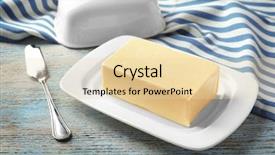  Presentation with butter - Slide deck featuring margarine - dish with fresh butter background and a lemonade colored foreground