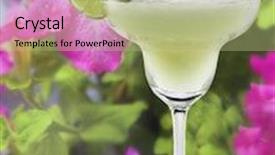  Presentation with lime - Colorful presentation theme enhanced with margaritas with lime backdrop and a mint green colored foreground