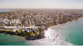  Presentation with drone - Amazing slide set having aerial drone view of woody backdrop and a violet colored foreground