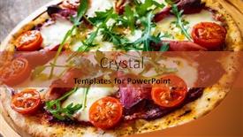  Presentation with pizza - PPT layouts with margherita-pizza-on-wooden-table background and a red colored foreground