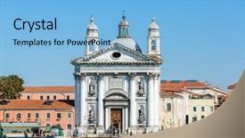  Presentation with rosary - Cool new PPT theme with maria del rosario st mary backdrop and a light blue colored foreground